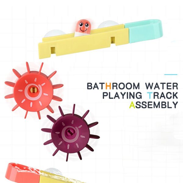 Bath Time Ball Track Water Play 24 pieces | Kids Bath Toys Wall Suction Cup Marble Race Run Track Bathroom Bathtub Baby Play Water Games Toy Kit for Boys Girls