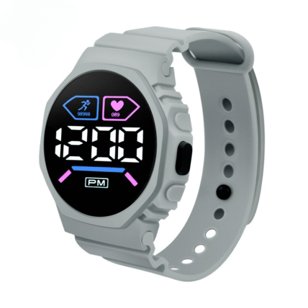 Digital Wrist Watch | Wrist Watch For Men | Wrist Watch For Boys | Wrist Watch For Kids | Best Quality Wrist Watch with Digital Display - Cell Operated Watch - Silicone Watch ( Without Box )