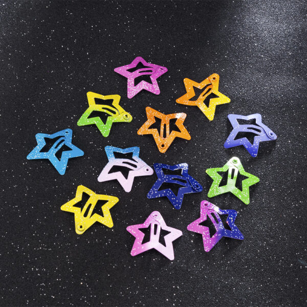 Pack Off 06  Star Design Girl Hair Clip | Hair Clip For Women | Best Quality Hair Clip ( Random Color )