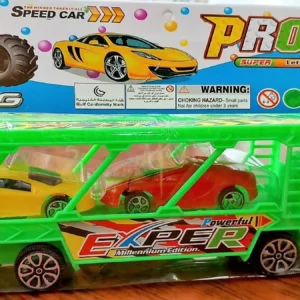 Car Carrier Long Toy Truck - Friction Powered Loader for Kids (random color)
