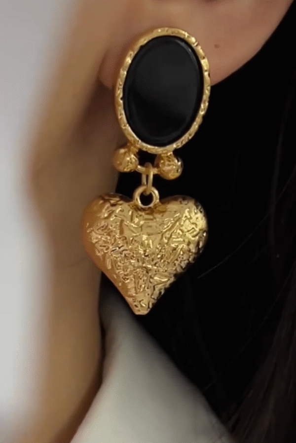 Imported Exquisite Heart Charm Statement Earrings | Earrings For Girls | New Design Earrings | Earrings For Women