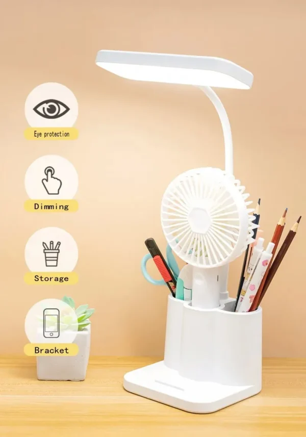 LED Learning Dormitory Bedroom Bedside Reading Night Light Table Lamp (qp-2209-B)