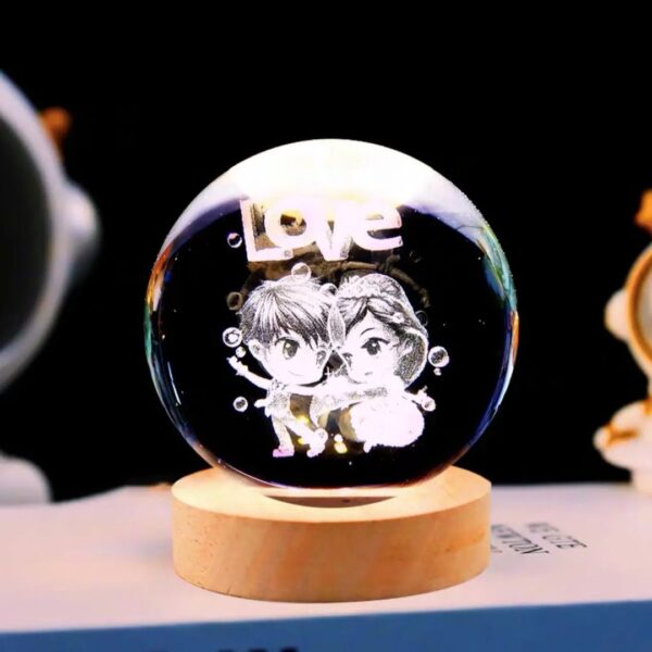 RGB Glowing Crystal Ball Night Light | Warm & Romantic atmosphere for your home and room