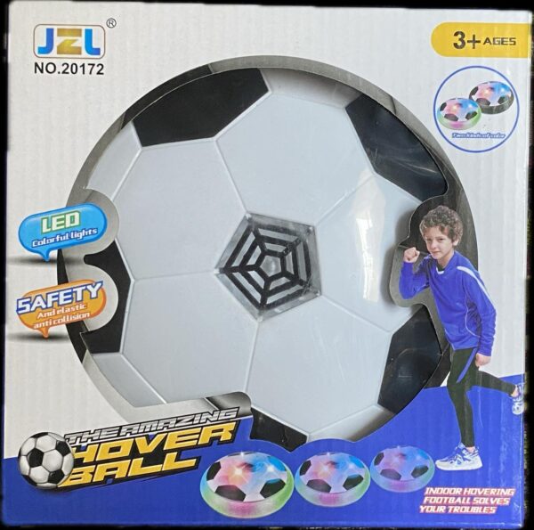 Hover Ball with Lights Air Floating Soccer Toy with LED Lights and Foam Bumper, Indoor Games for Kids