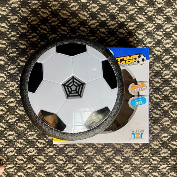 Hover Ball with Lights Air Floating Soccer Toy with LED Lights and Foam Bumper, Indoor Games for Kids