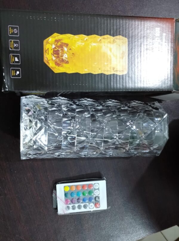 Diamond Rose Crystal Lamp 16 Color Changing ( with remote) Touch Lamp USB Rechargeable