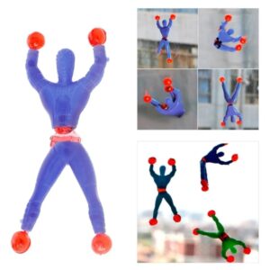 Pack Of 20 Sticky Spider Man Climbing Wall Toy For Kids Sticky Wall Climbers Spider Men Toys (Random color)