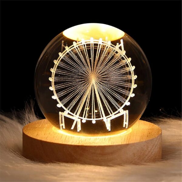 RGB Glowing Crystal Ball Night Light | Warm & Romantic atmosphere for your home and room
