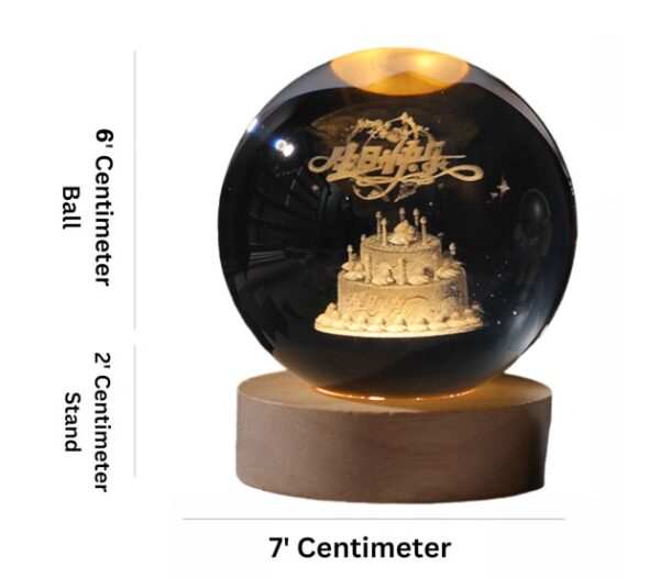 RGB Glowing Crystal Ball Night Light | Warm & Romantic atmosphere for your home and room