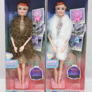 CUTE  barbie Doll Long Hair Doll with Fordable Hands and Legs Fashion Doll for Kids (Random Design )
