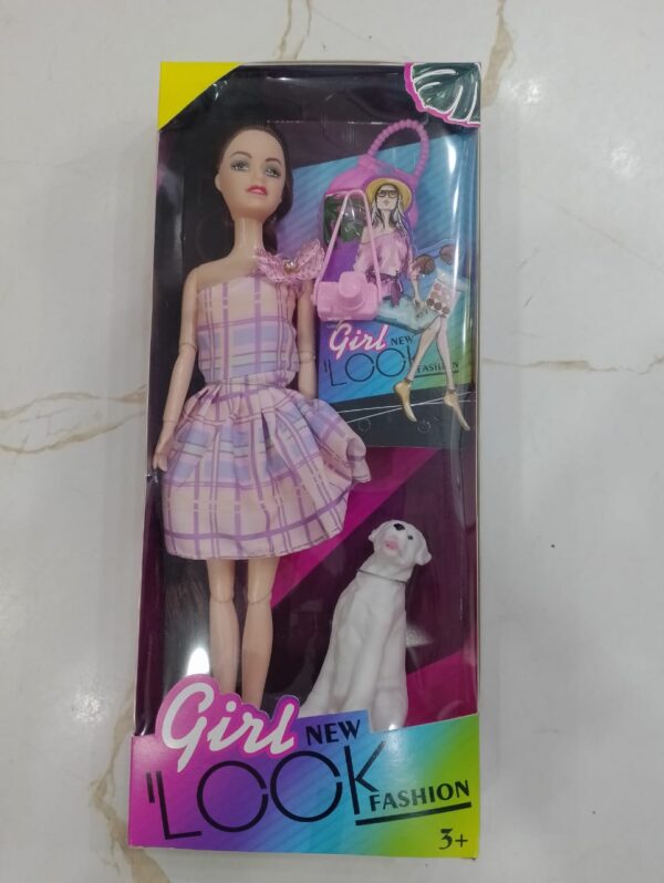 Dazzling Charm Girl Long Hair Doll with Fordable Hands and Legs Fashion Doll for Kids (Random Design )