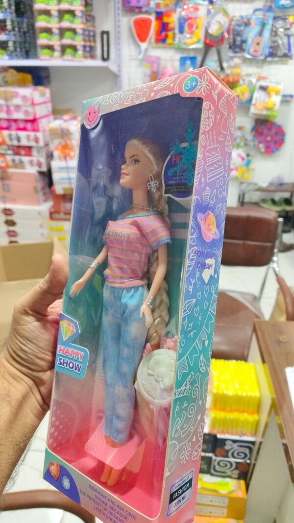 Beautiful Flexible Doll Long Hair Doll with Fordable Hands and Legs Fashion Doll for Kids (Random Design )