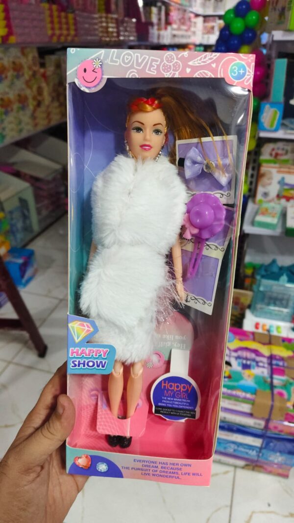 CUTE  barbie Doll Long Hair Doll with Fordable Hands and Legs Fashion Doll for Kids (Random Design )