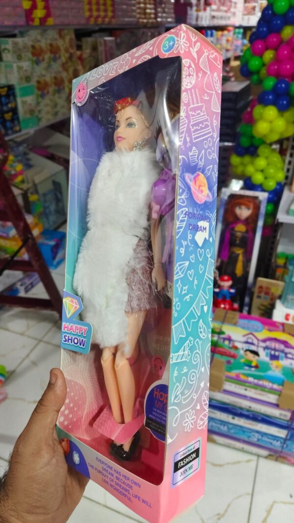 CUTE  barbie Doll Long Hair Doll with Fordable Hands and Legs Fashion Doll for Kids (Random Design )