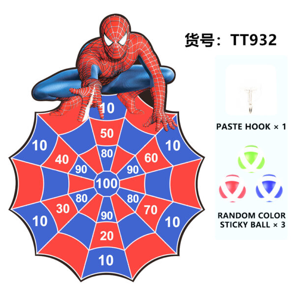 Spidy Dart Board  with 3 Balls for Boys Birthday Gifts for 3-8 Years Old Boys and Girls