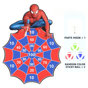 Spidy Dart Board  with 3 Balls for Boys Birthday Gifts for 3-8 Years Old Boys and Girls