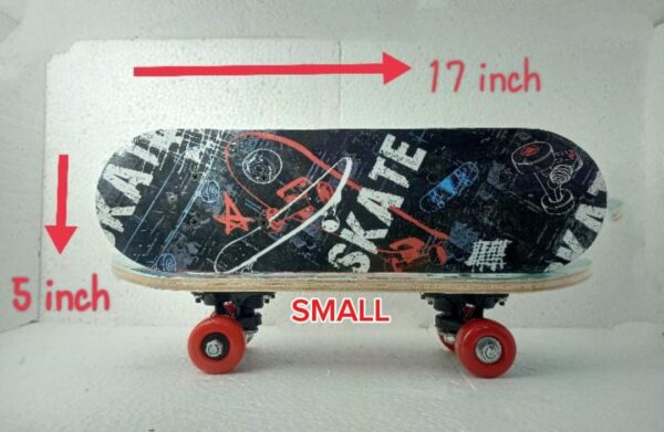 Wooden skate Board for kids (random Designs) size SMALL