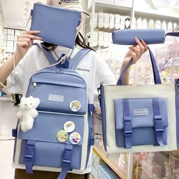 4-Piece School Bag Set: Stylish & Practical new arrival 2024