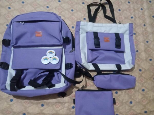 4-Piece School Bag Set: Stylish & Practical new arrival 2024