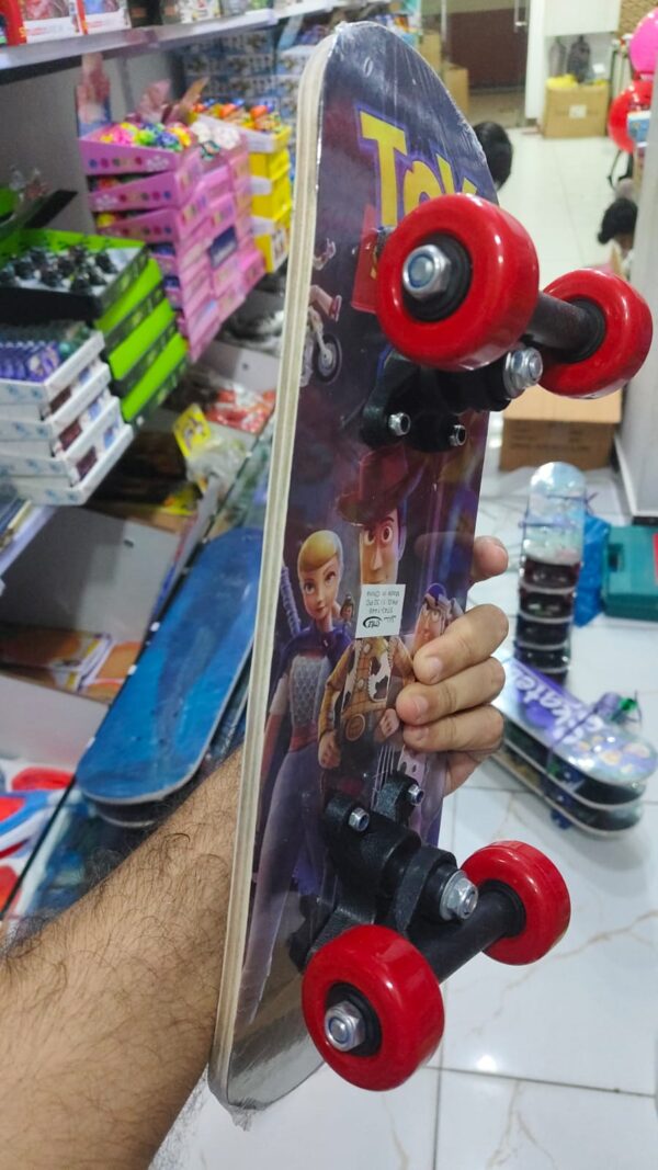 Wooden skate Board for kids (random Designs) size SMALL