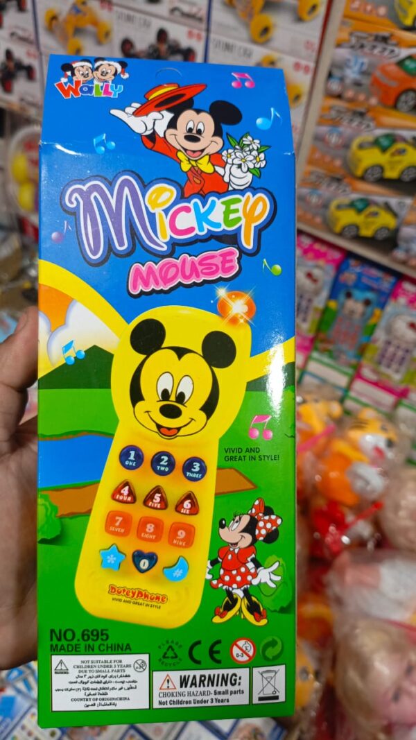 Micky Mouse Musical Toy Phone for Kids(Random color)