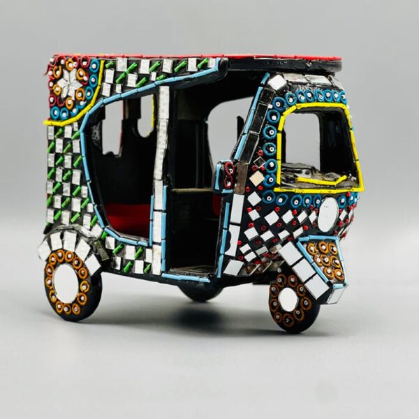 RIKSHAW ART GLASS WORK RIKSHAW Colorful  Art Antique Decoration Items.For Home Office