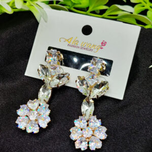 Imported Radiant Blossom Drop Earrings – Sparkle in Elegance | Luxury Fashion Look Earring For Girls | Artificial Earrings For Women