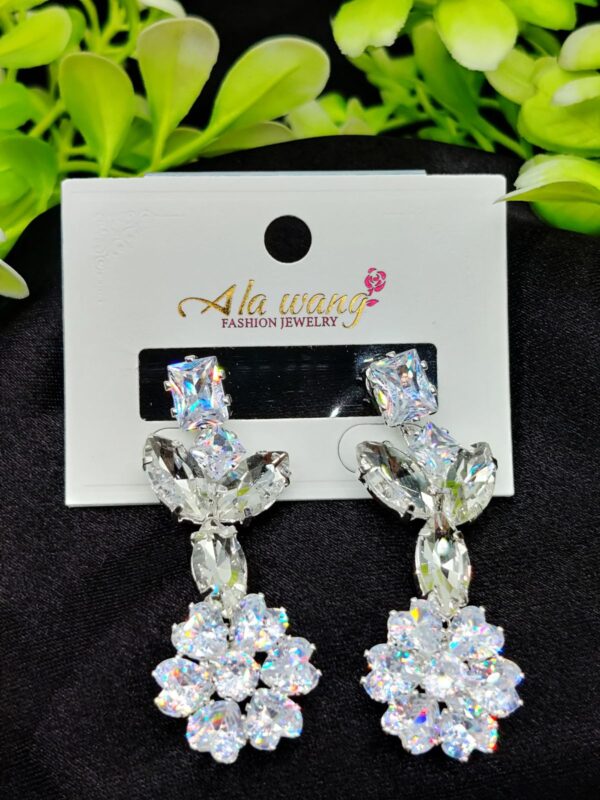 Imported Radiant Floral Elegance Drop Earrings - Dazzle with Every Step! ✨ | Artificial Earrings | Artificial Jewellery 