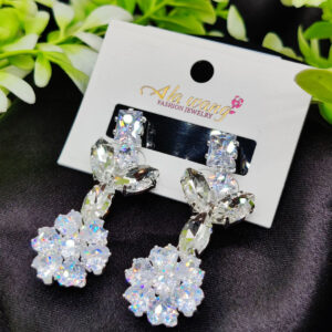 Imported Radiant Floral Elegance Drop Earrings - Dazzle with Every Step! ✨ | Artificial Earrings | Artificial Jewellery 