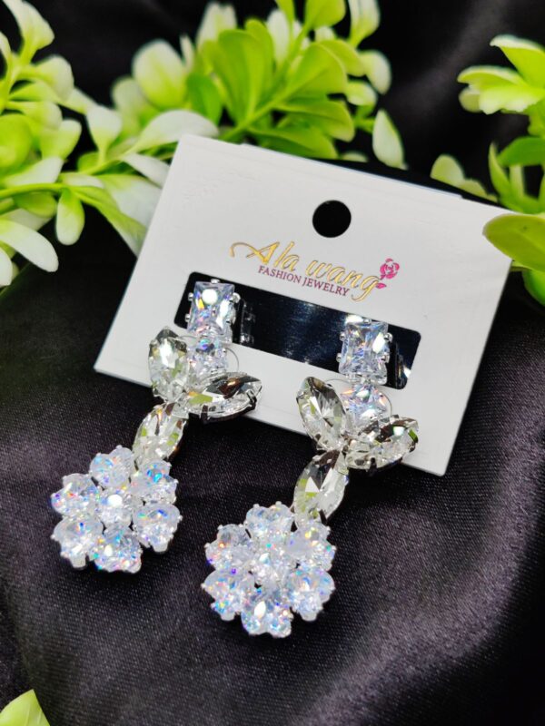 Imported Radiant Floral Elegance Drop Earrings - Dazzle with Every Step! ✨ | Artificial Earrings | Artificial Jewellery 