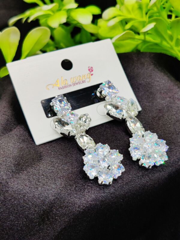 Imported Radiant Floral Elegance Drop Earrings - Dazzle with Every Step! ✨ | Artificial Earrings | Artificial Jewellery 