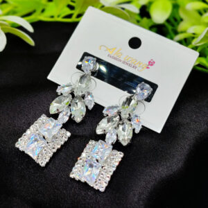 Imported Radiant Crystal Cascade Earrings – A Symphony of Elegance | Artificial Jewellery For Girls & Women | Girls & Women Fashion