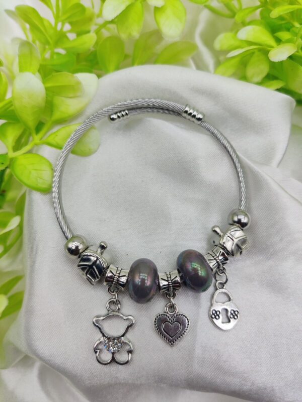 1 Piece Imported Pandora Charm Bracelet with Elegant Pearl Accents and Cute Charms | Best Quality Bracelet For Girls & Women | Girls & Women Jewellery