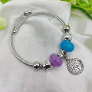 1 Piece Imported Elegant Rose-Embellished Pandora Bracelet for Women
