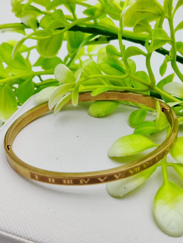 Adjustable Cartier Roman Numeral Adjustable Imported Gold Bracelet | Best Quality Artificial Bracelet For Girls & Women | Bracelet For Every Occasion | Elegant Design ✨