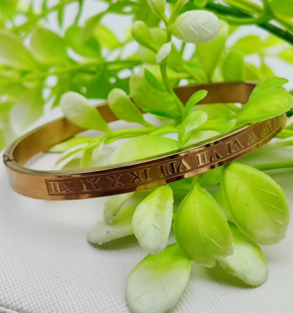 Adjustable Roman Numeral Bracelet - Adjustable and Imported Cartier Gold Bracelets | Best Quality Artificial Bracelet For Girls & Women | Bracelet For Every Occasion | Elegant Design