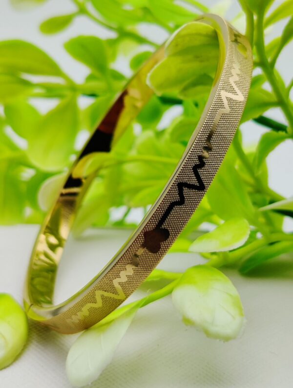 Adjustable Premium Heartbeat-Engraved Adjustable Cartier-Inspired Gold Bracelets | Best Quality Artificial Bracelet For Girls & Women | Bracelet For Every Occasion | Elegant Design ✨