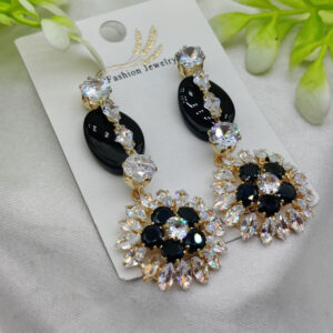 Imported Radiant Luxe Crystal Bloom Earrings – Elegance Redefined – Nickel-Free| Girls Earrings | Women Earrings | Jewellery