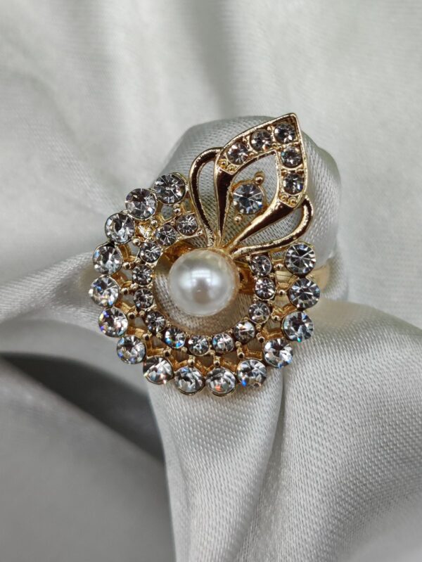 1 Piece Imported Radiant Crystal Blossom Ring – Unmatched Elegance in Every Detail 🌟 | Luxurious Design Ring | Adjustable Ring | Ring For Girls & Women