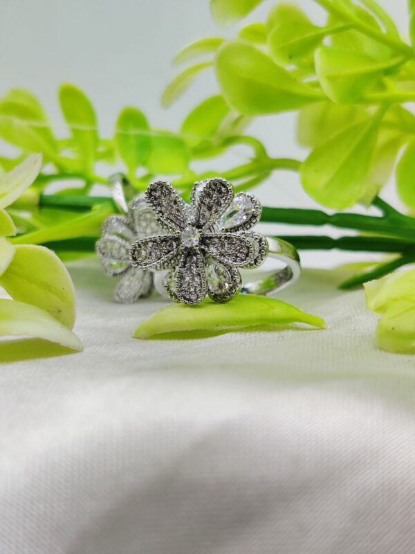 1 Piece Imported Blooming Elegance Adjustable Ring Set – Two Radiant Color 🌟 | Luxurious Design Ring | Adjustable Ring | Ring For Girls & Women ✨