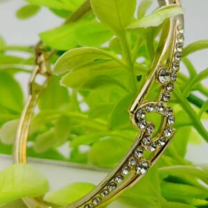 Imported Adjustable Heart-Link Crystal Bracelet – Elegant Sparkle Redefined | Best Quality Artificial Bracelet For Girls & Women | Bracelet For Every Occasion | Elegant Design