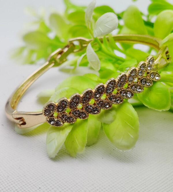 Imported Adjustable Leafy Crystal Bracelet – Elegance Redefined | Best Quality Artificial Bracelet For Girls & Women | Bracelet For Every Occasion | Elegant Design