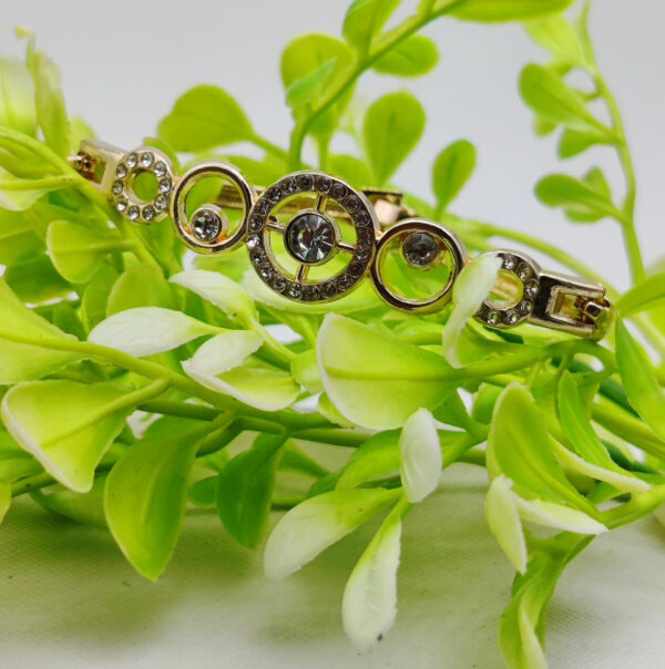 Radiant Adjustable Circle Crystal Bracelet - Imported Elegance | Best Quality Artificial Bracelet For Girls & Women | for Every Occasion
