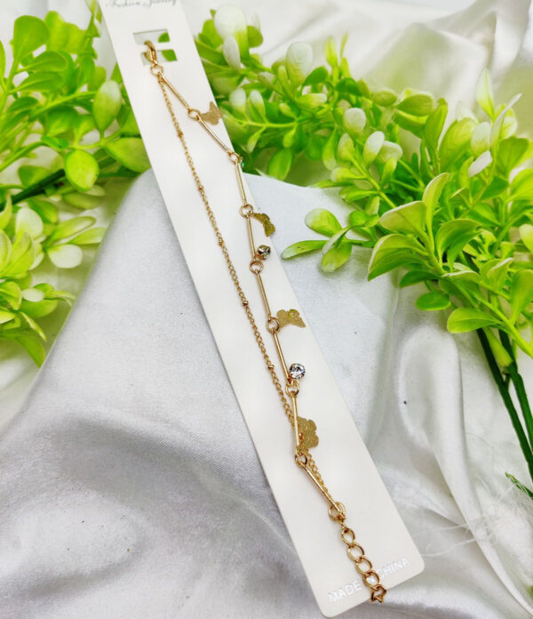 Imported Elegant Adjustable Butterfly Charm Bracelet - Imported Elegance | Best Quality Artificial Bracelet For Girls & Women | for Every Occasion