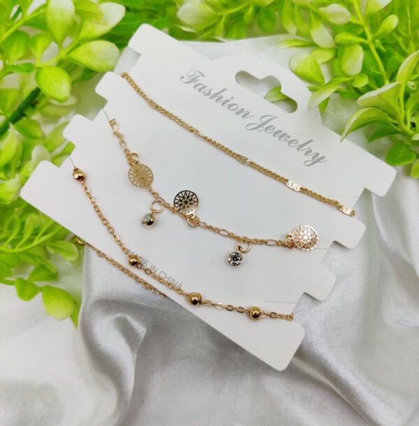 Imported Triple-Layered Adjustable Bracelet Set | Best Quality Artificial Bracelet For Girls & Women | Bracelet For Every Occasion | Elegant Design