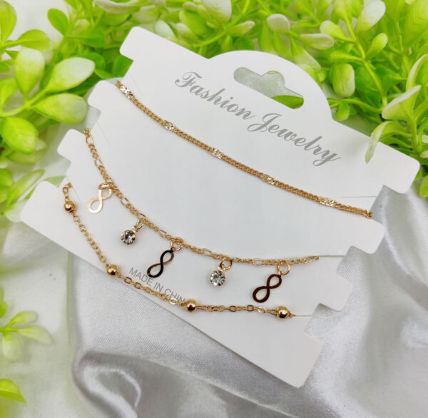 Imported Triple-Layered Adjustable Bracelet Set | Best Quality Artificial Bracelet For Girls & Women | Bracelet For Every Occasion | Elegant Design