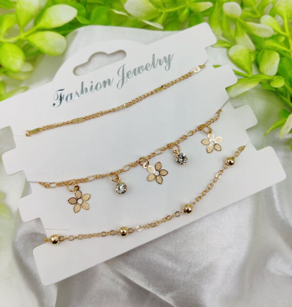 Imported Triple-Layered Adjustable Bracelet Set | Best Quality Artificial Bracelet For Girls & Women | Bracelet For Every Occasion | Elegant Design