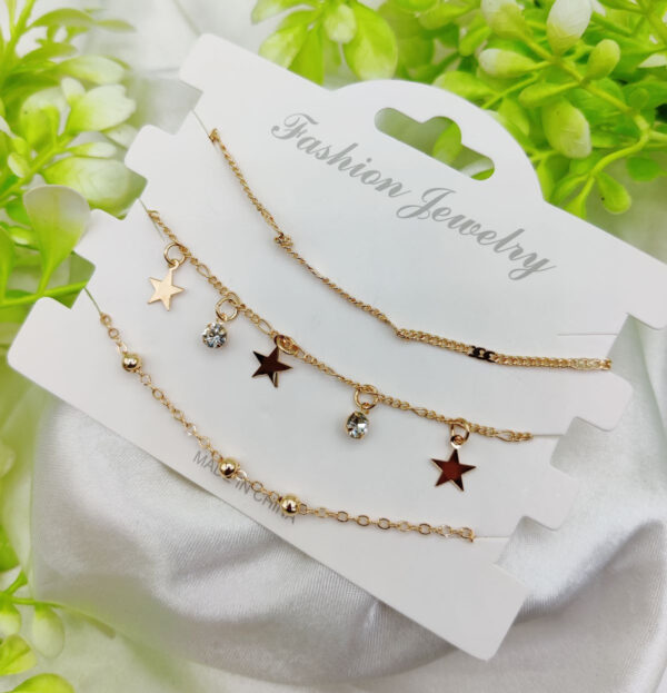 Imported Triple-Layered Adjustable Bracelet Set | Best Quality Artificial Bracelet For Girls & Women | Bracelet For Every Occasion | Elegant Design