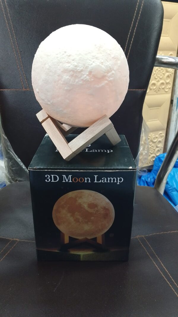 16 in 1 High Quality LED Moon Light Lamp With Stand - Mind Glowing 3D Lamp - Bedroom Led Bed Lamp Desk Lamp - Moonlight sensation Home decor | Led Moon Light with 15cm Size