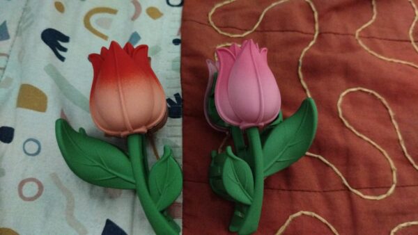 Pack Off 01 Flower Girl Hair Clip | Hair Clip For Women | Best Quality Hair Clip | Catcher For Women & Girls ( Standard Large Size)